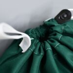 Bakteriostatyczny zielony worek medyczny z nitką węglową 90x75 cm