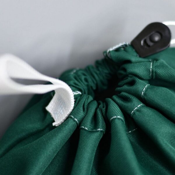 Bakteriostatyczny zielony worek medyczny z nitką węglową 90x75 cm