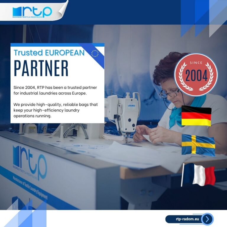 Doświadczony partner dla pralni przemysłowych w Europie | RTP Radom